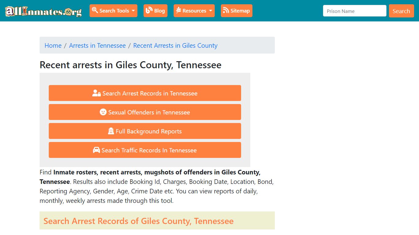 Recent arrests in Giles County, Tennessee | Mugshots, Rosters, Inmates ...